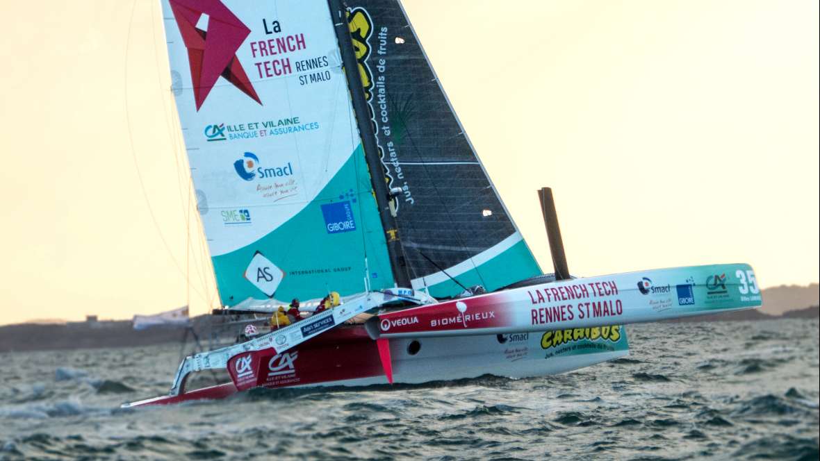 La French Tech Rennes Saint-Malo, quatrième de la Transat Jacques Vabre en Multi50.