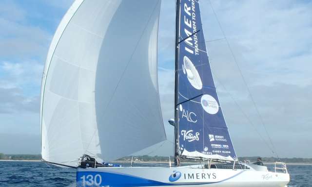 Class 40 Imerys, skipper Phil Sharp and Pablo Santurde training prior to the Transat Jacques Vabre 2017, duo sailing race from Le Havre (FRA) to Salvador de Bahia (BRA), on September 27th, 2017 - Photo Lorient Grand Large 