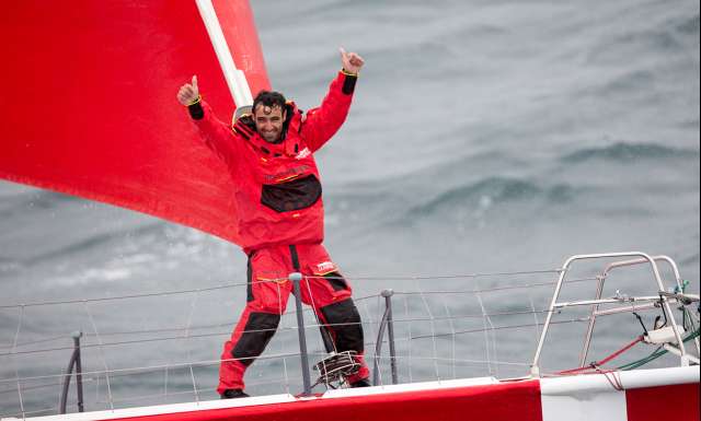 banque image en vue de la transat Jacques Vabre 2017 pour l'Imoca La Fabrique, skippers Alan Roura et Frédéric Denis, le 22 Septembre 2017 - Photo Christophe Breschi / La Fabrique 