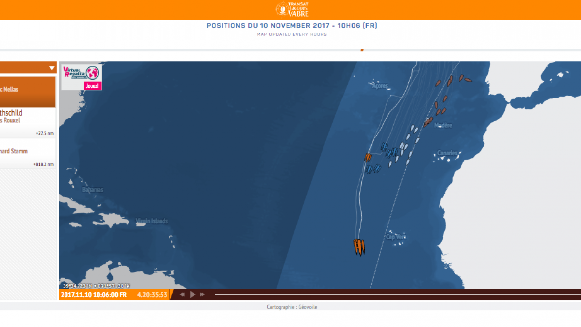 And they're off! The Transat Jacques Vabre 2017 has begun