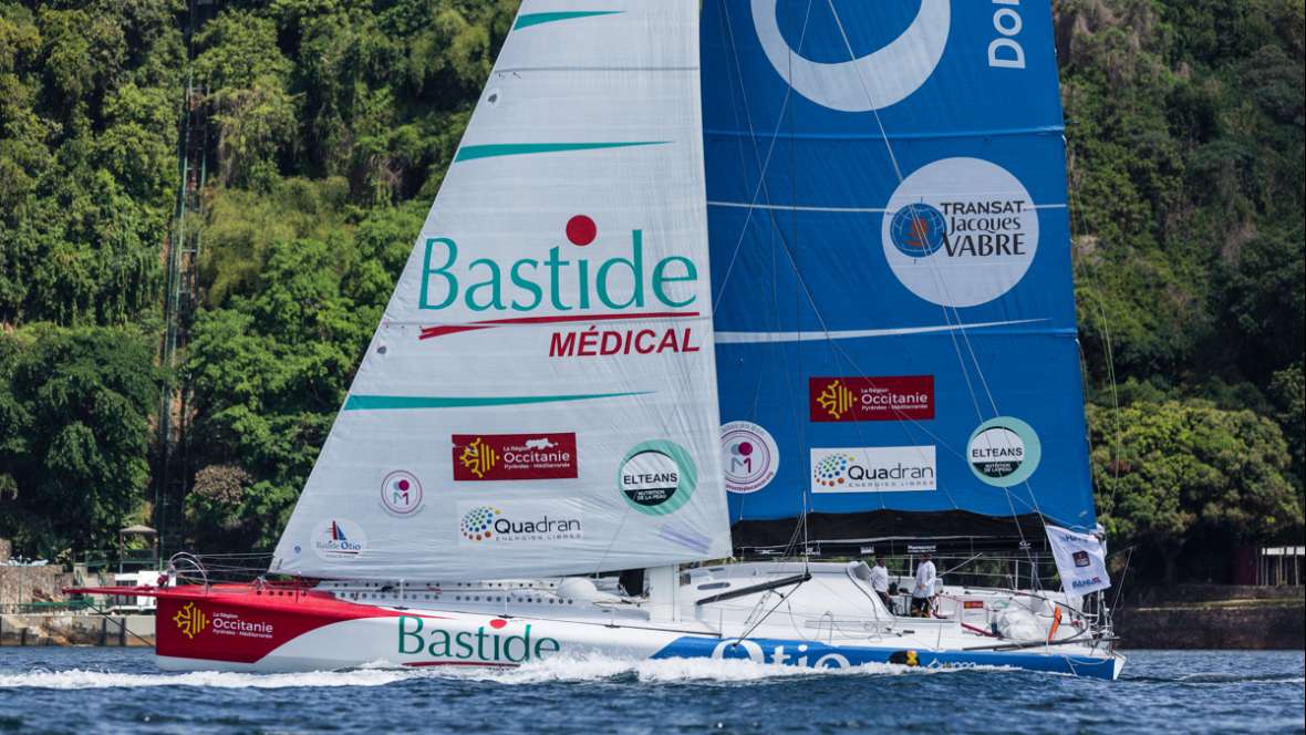 Bastide Otio, cinquième de la Transat Jacques Vabre en Imoca.