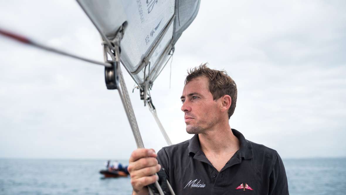 Thomas Ruyant, skipper de Advens for Cybersecurity (Imoca)