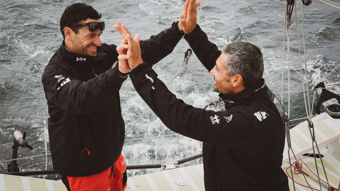 Giancarlo Pedote et Anthony Marchand, Prysmian Group (Imoca)