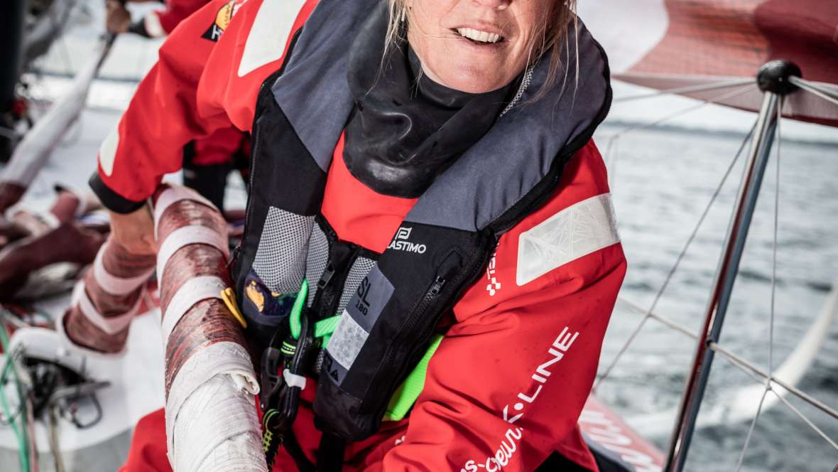 Samantha Davies (Britain), skipper, Initiatives-Cœur (IMOCA)