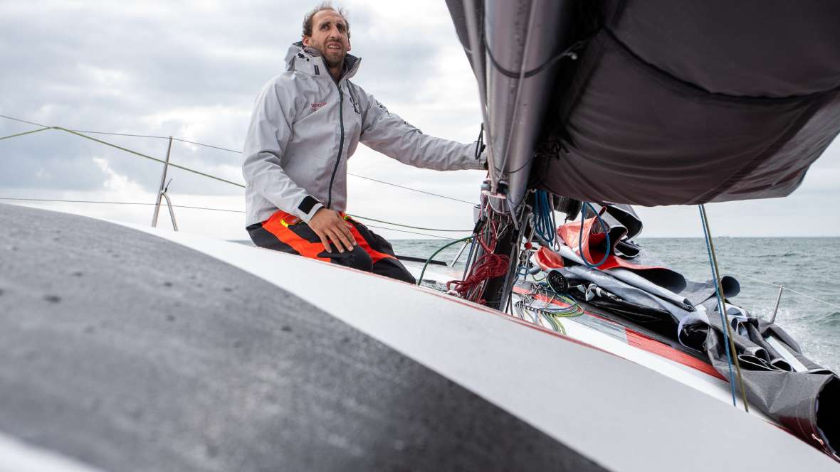 Simon Koster (Switzerland), skipper of Banque du Léman (Class40)