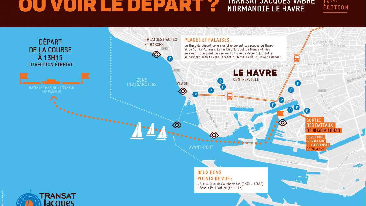 Comment suivre le départ de la Transat Jacques Vabre Normandie Le Havre?