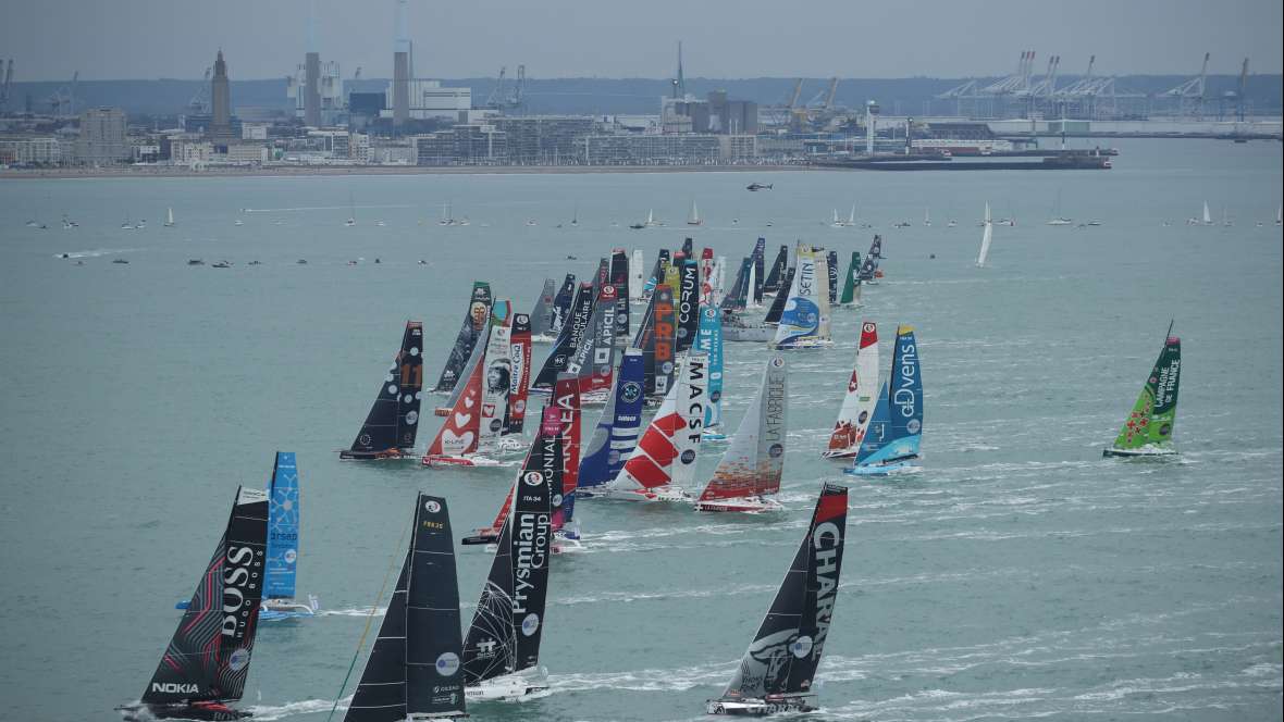 Barcos já estão em modo regata na Transat Jacques Vabre Normandie Le Havre