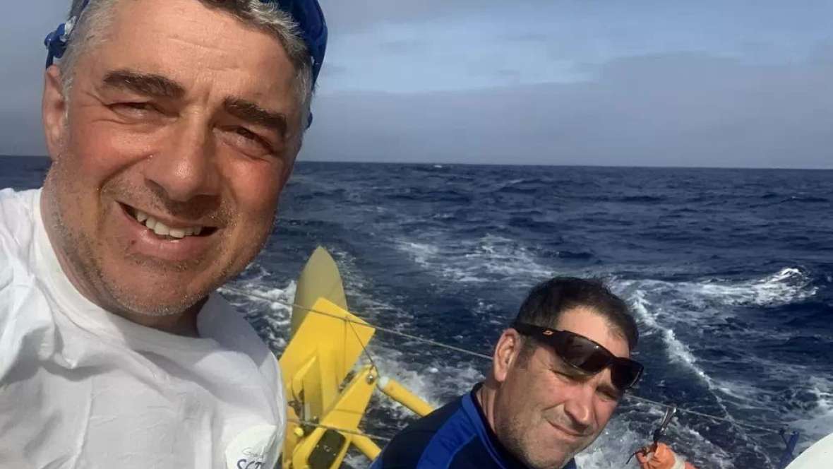 Message de la mer :  Manuel Cousin et  Gildas Morvan GROUPE SETIN (IMOCA)