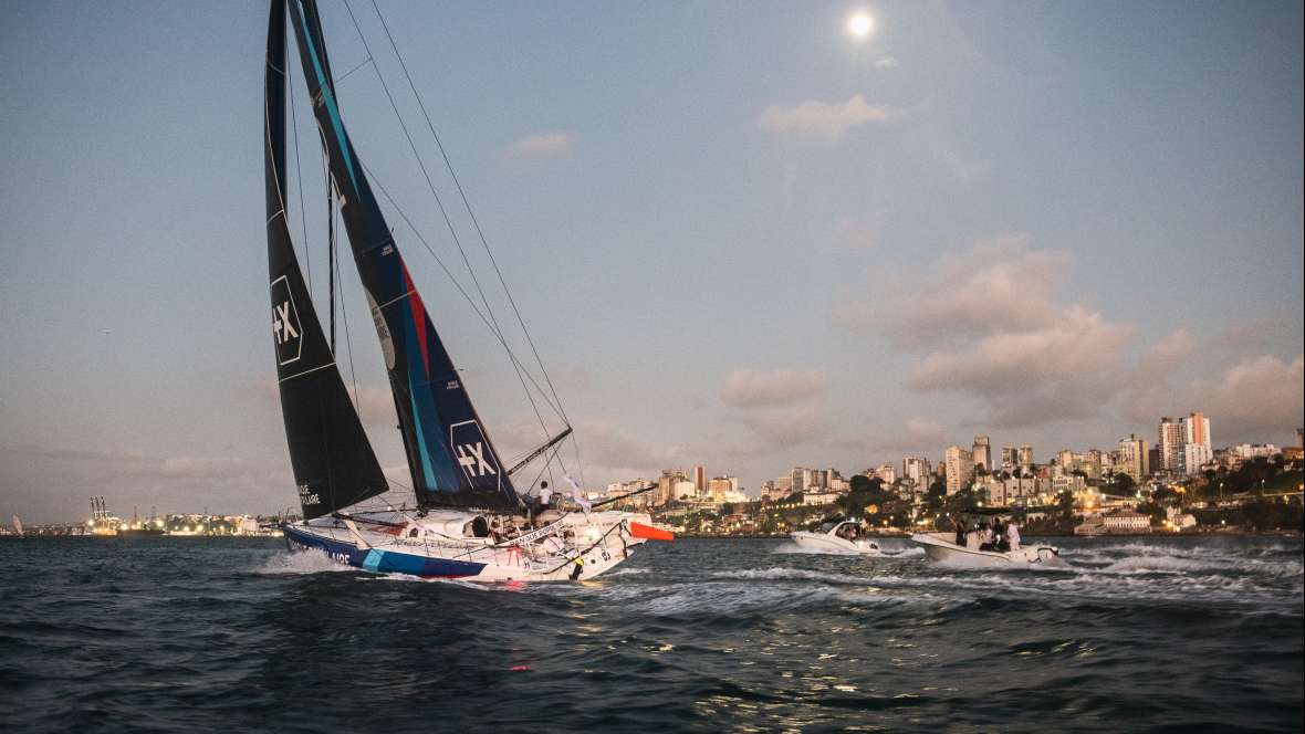 Banque Populaire, sixième de la Transat Jacques Vabre Normandie Le Havre en IMOCA