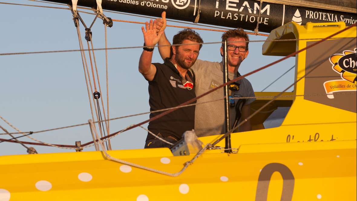 La Mie Câline Artisans Artipôle, dix-huitième de la Transat Jacques Vabre Normandie Le Havre en IMOCA