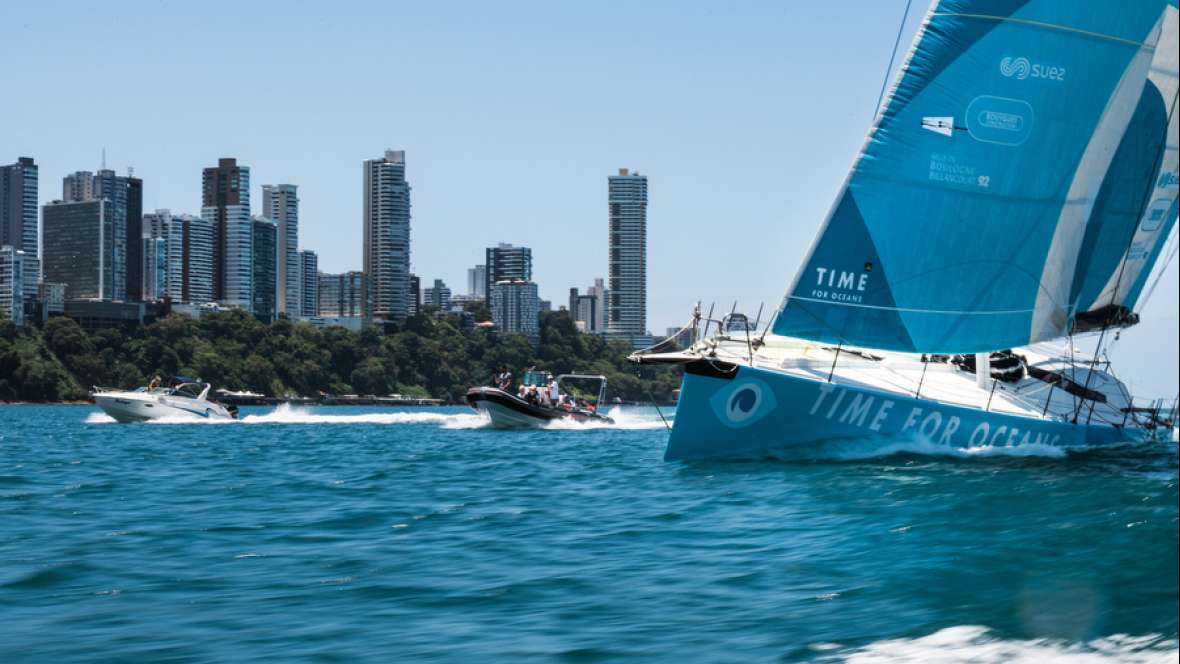 Time for Oceans finishes twentieth in the Transat Jacques Vabre Normandie Le Havre IMOCA