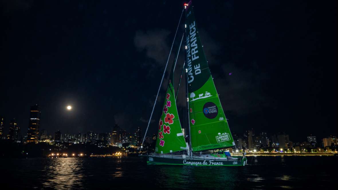 Campagne de France finishes twenty-third in the Transat Jacques Vabre Normandie Le Havre IMOCA