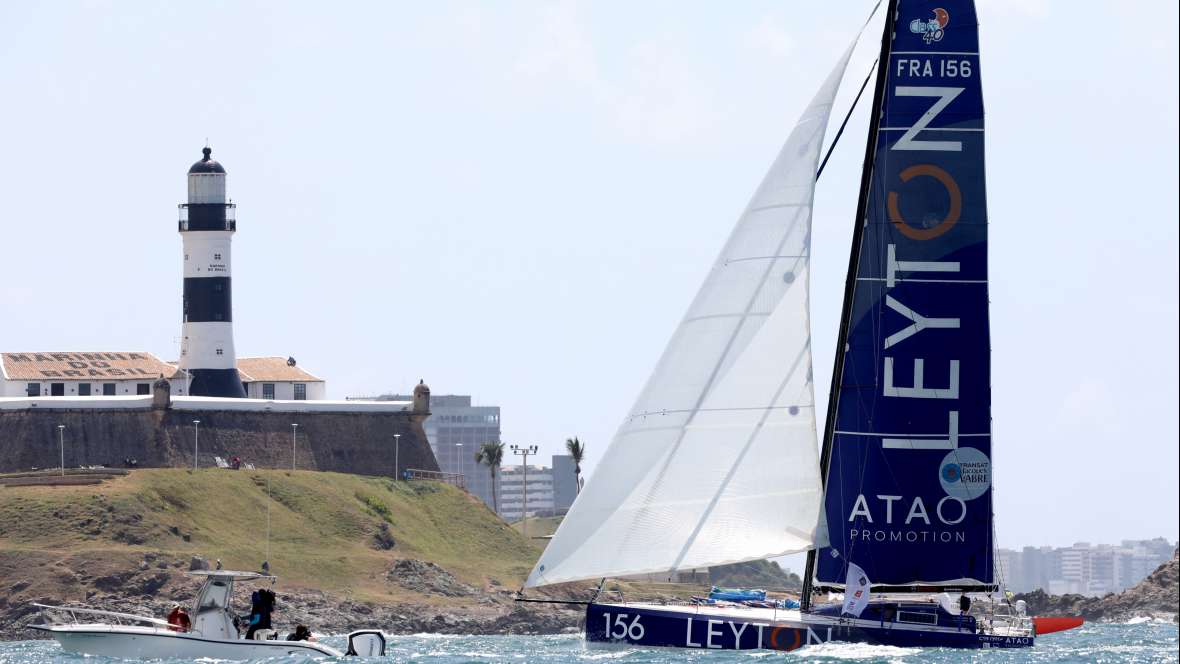 Leyton, deuxième de la Transat Jacques Vabre Normandie Le Havre en Class40