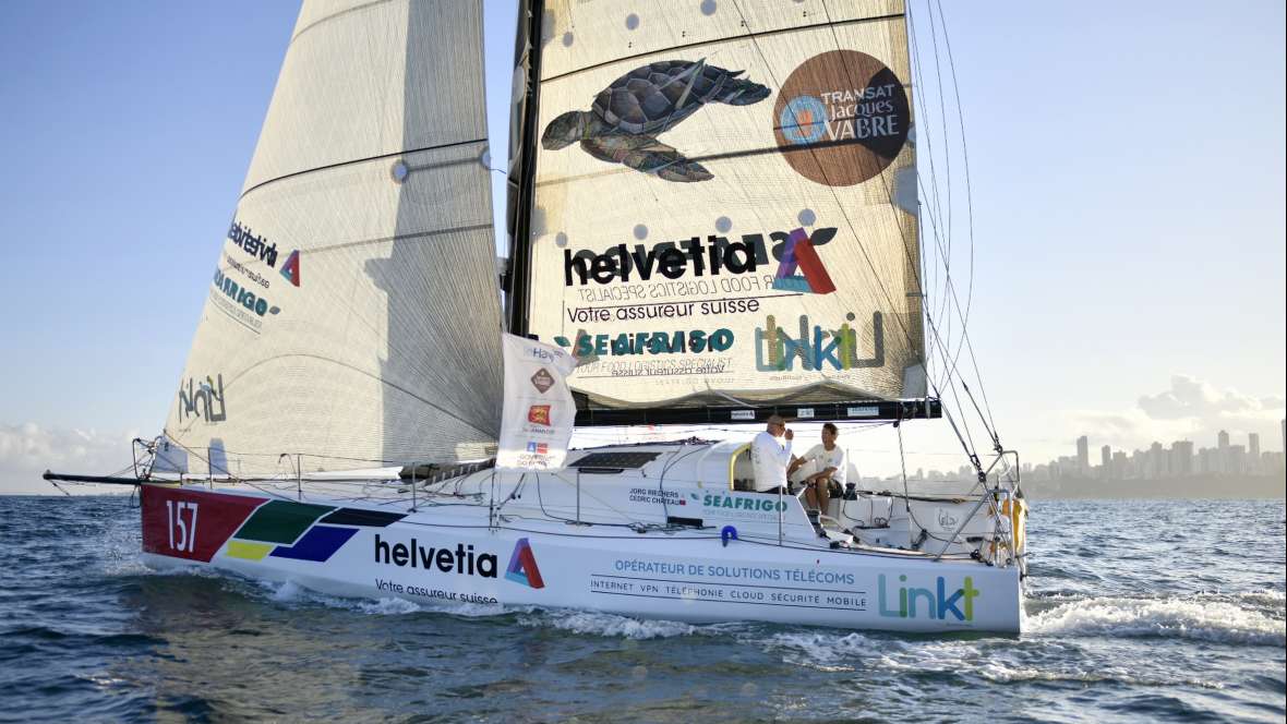 Linkt, sixième de la Transat Jacques Vabre Normandie Le Havre en Class40.