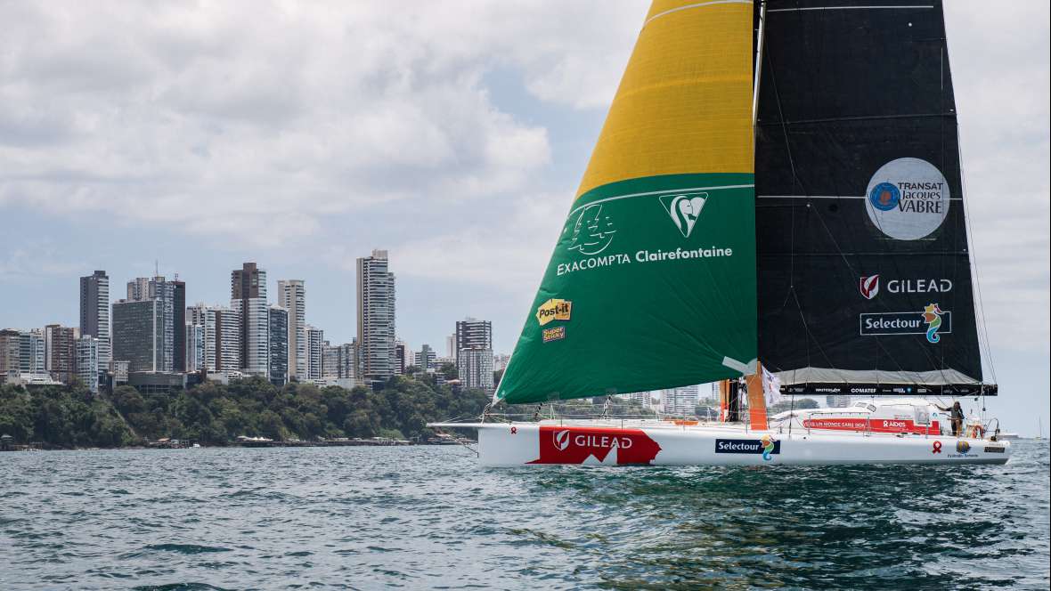 Vers un monde sans SIDA finishes twenty-seventh in the Transat Jacques Vabre Normandie Le Havre IMOCA