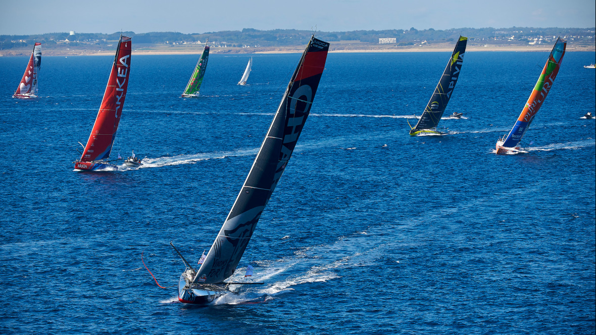 Répétition générale pour les Imoca sur le Défi Azimut - Lorient Agglomération