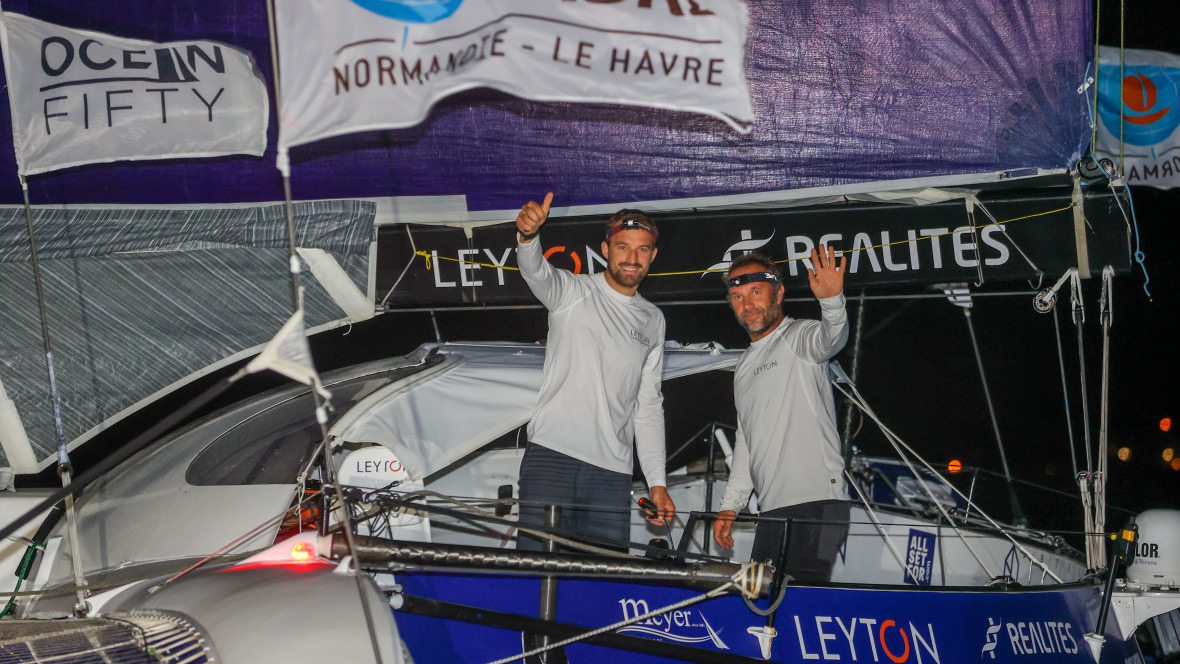 Leyton troisième de la Transat Jacques Vabre en Ocean Fifty 